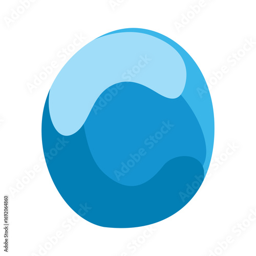 Cartoon tear drops icon. Sorrow cry streams, tear blob. Crying fluid, falling blue water drops. Isolated vector for sorrowful character weeping expression. Wet grief droplets