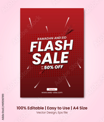 A4 size promotional poster design