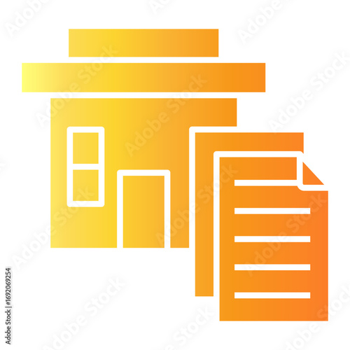 office loan Gradient icon