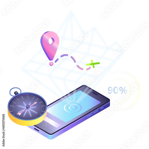 GPS navigation on smartphone