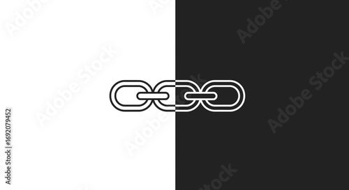 Monochrome Chains: A Symbolic Representation of Connection and Interdependence