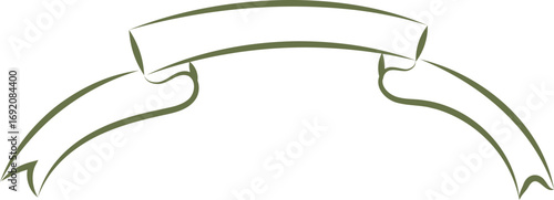 Curved Ribbon Banner