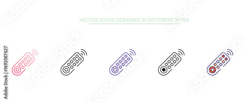 Remote Control icon design with white background stock illustration