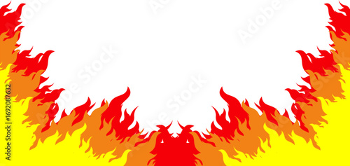 Burning Corner Border Fire