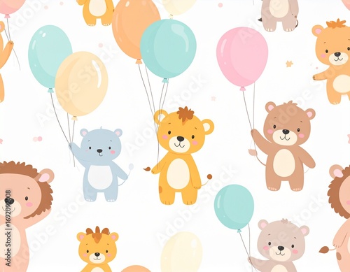 seamless pattern with teddy bears