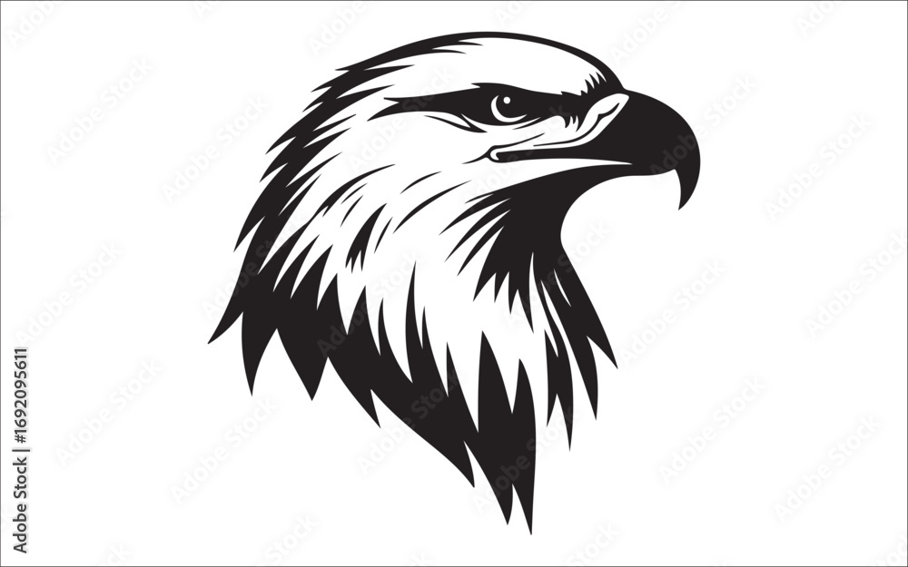 Fototapeta premium eagle head vector