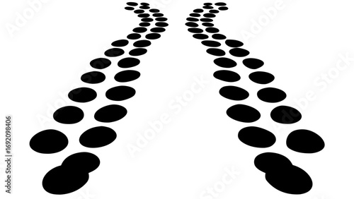 Footprints Trail Silhouette