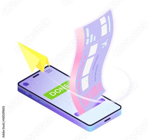 Buying a ticket online for travel