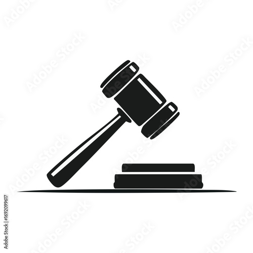Judge gavel simple vector