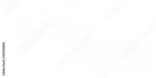 Abstract yellow Dotted Wave Background on White. Suit for banner, brochure, presentation and poster