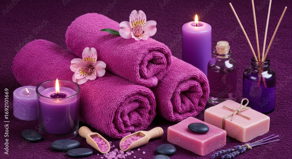 Lavender Spa Serenity Purple Bliss Ritual. Lavender Spa Serenity Purple Bliss Ritual.