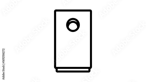 Simple speaker icon with transparent background