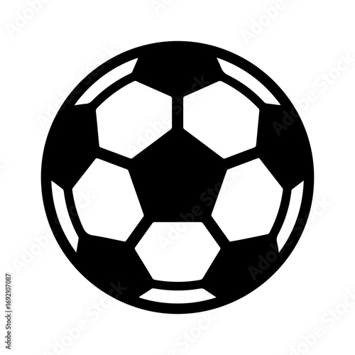 Soccer ball icon with transparent background