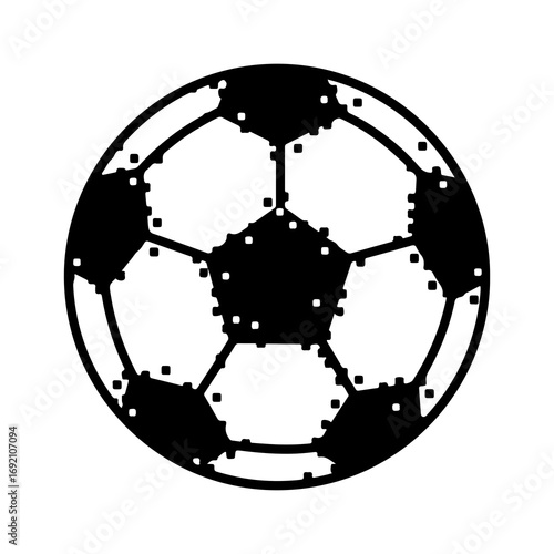 Soccer ball icon with transparent background