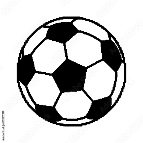Soccer ball outline with transparent background