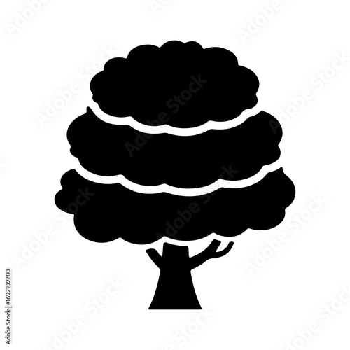 Tree icon with transparent background