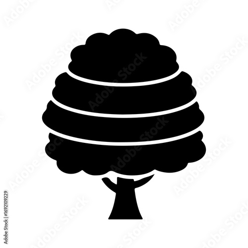 Tree icon with transparent background
