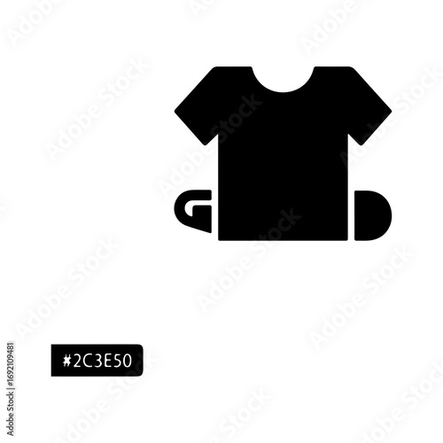 T-shirt icon with transparent background