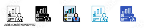 Performance Scorecard  Icon Set Multiple Style Collection