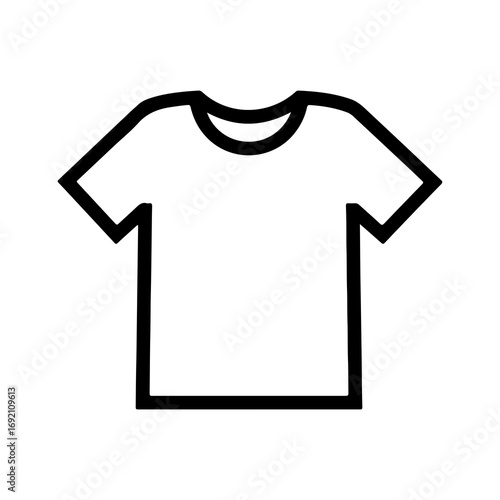 T-shirt outline with transparent background
