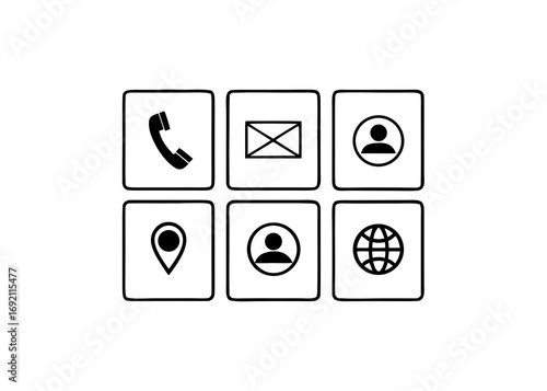 for business contact icons vector illustration of an abstract background