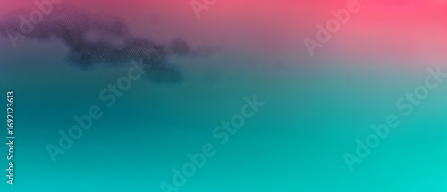 Watercolor background teal to cherry gradient color