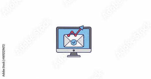 Email Marketing Analytics Vector Icon