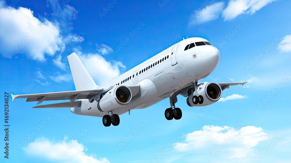 Obraz premium Airplane landing at sunset over an open field with a vibrant sky showcasing hues of orange and purple
