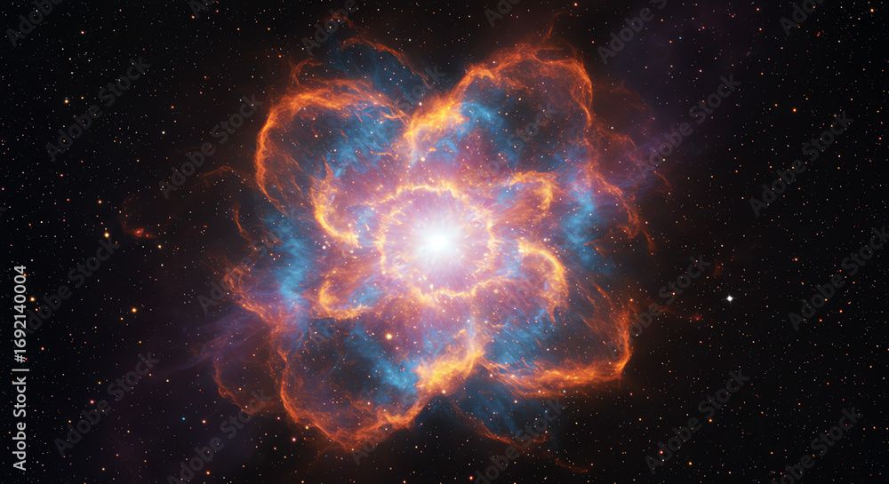 Obraz premium Nebula star explosion space science