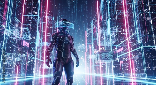 Immersed in the Metaverse - A Digital Frontier Exploration.