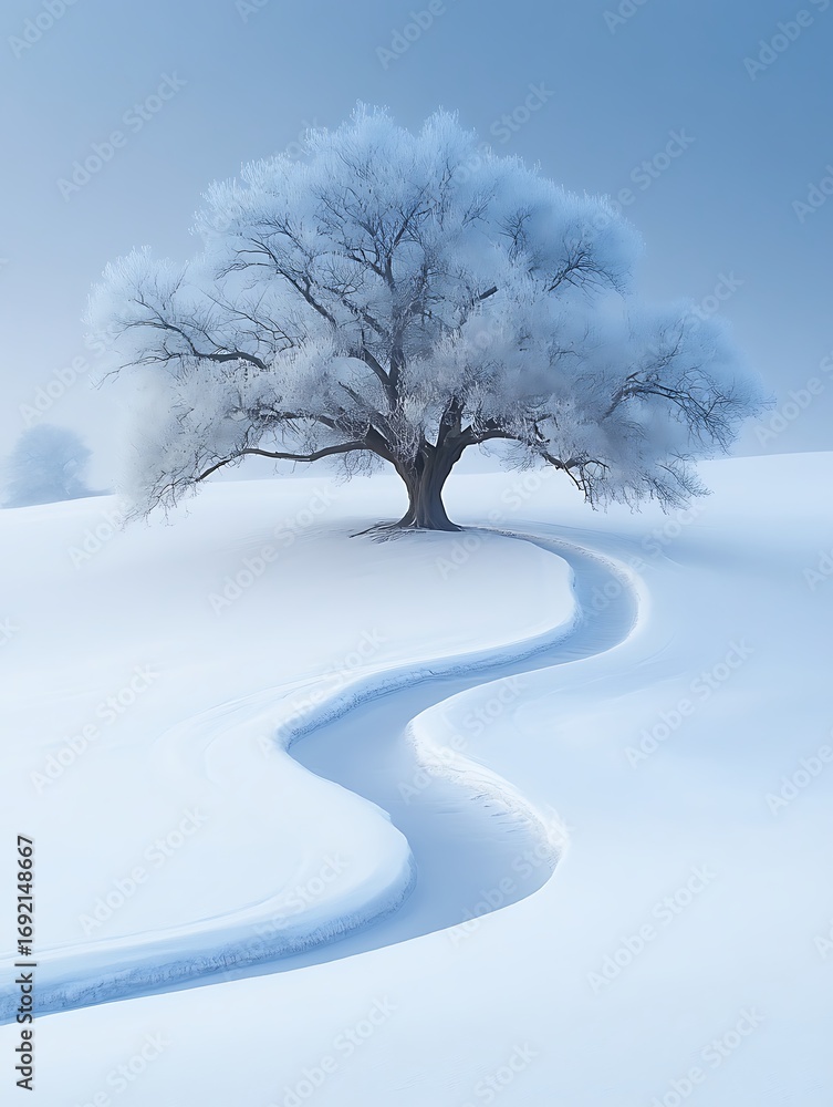 Obraz premium 白銀の息吹 (Hakugin no Ibuki)