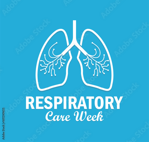 Respiratory Care week. banner for social media post