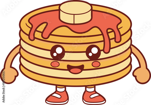 National Pancake Day Celebration Illustration. National Pancake Day Food Artwork. Creative National Pancake Day Design. National Pancake Day Breakfast Illustration. National Pancake Day Dessert Art