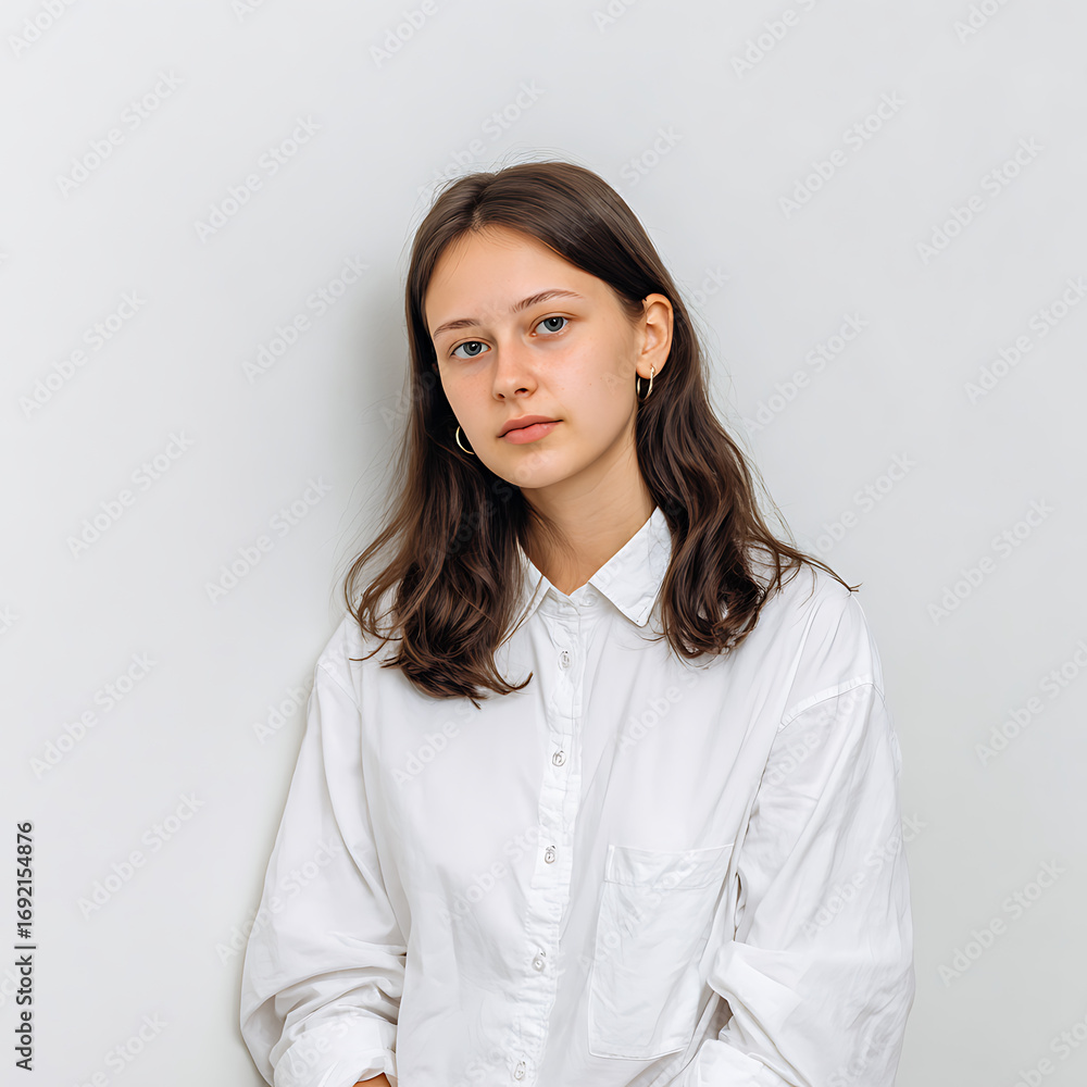 Obraz premium Russian Female Student Visa Photo