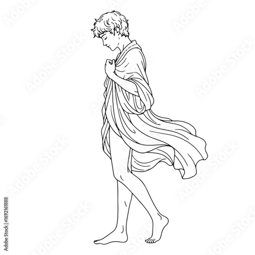 Divine Pothos Lineart – Pothos Vector Outline Drawing with Passion and Yearning Form – Pothos Drawing – Vector of Pothos – Pothos Outline