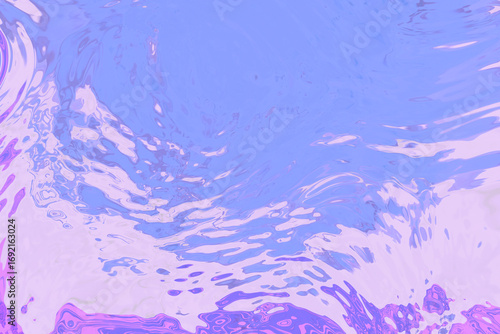 Abstract pastel liquid texture with a smooth ripple effect in soft purple and blue tones. The fluid surface creates a dreamy, futuristic background perfect for digital art