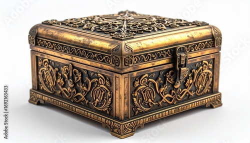 box on the white 
