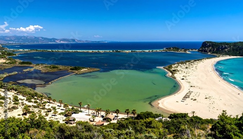 Pristine beach lagoon
