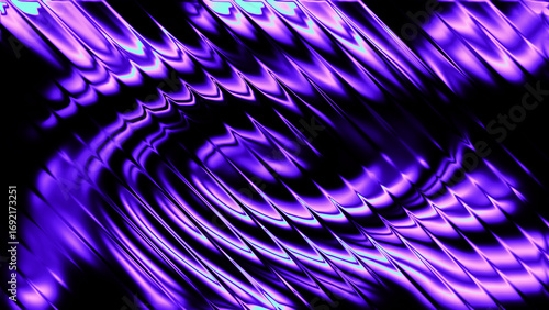 A vibrant fractal abstract background with swirling, angular lines in shades of purple and blue. The dynamic digital pattern creates a sense of movement and energy.