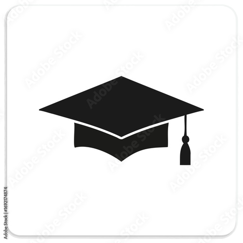 Graduation Cap Symbol Education Achievement.