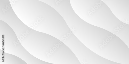 Abstract White Wave Background  Modern Design