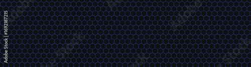 Panel kuchenny z motywem Dark Hexagon Honeycomb Grid Pattern