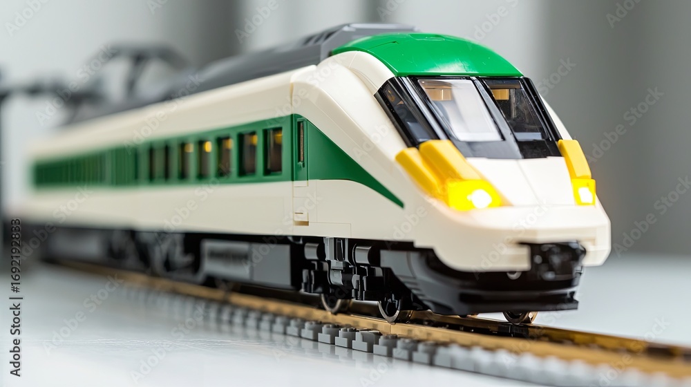 Naklejka premium Bullet train isolated on white background