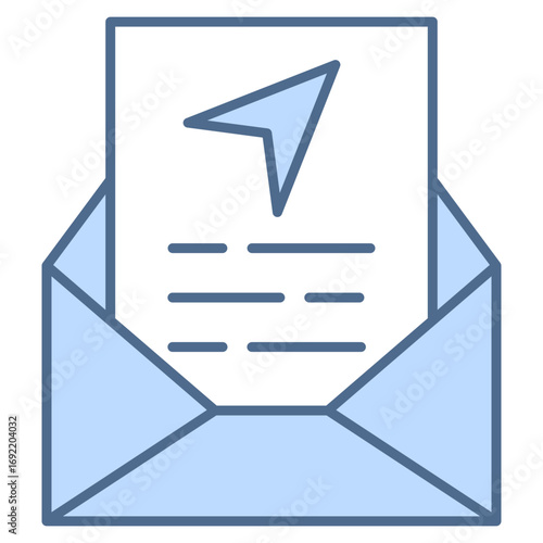 Procurement White Blue Icon Element For Design