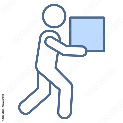 Dispatch White Blue Icon Element For Design