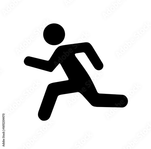 running icon. runner icon on white background