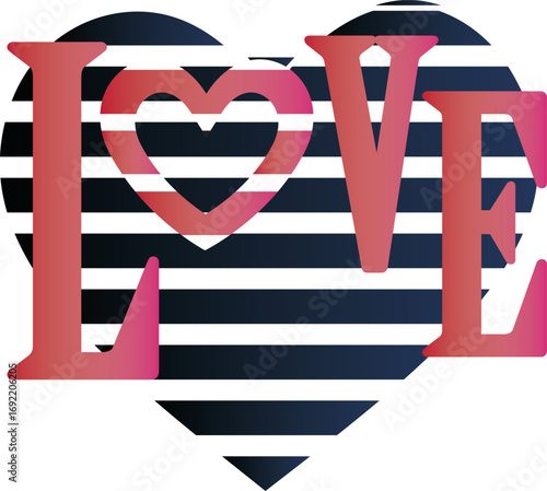 “The Botswana Heart” A stylized "LOVE" design where the "O" is replaced with a heart symbol, featuring the colors and stripes of the flag of Botswana. This piece celebrates love for the country.
