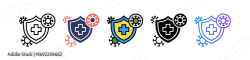 Immune Response multiple icon