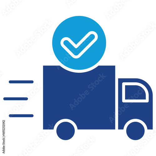 Transport Solid Icon Element For Design