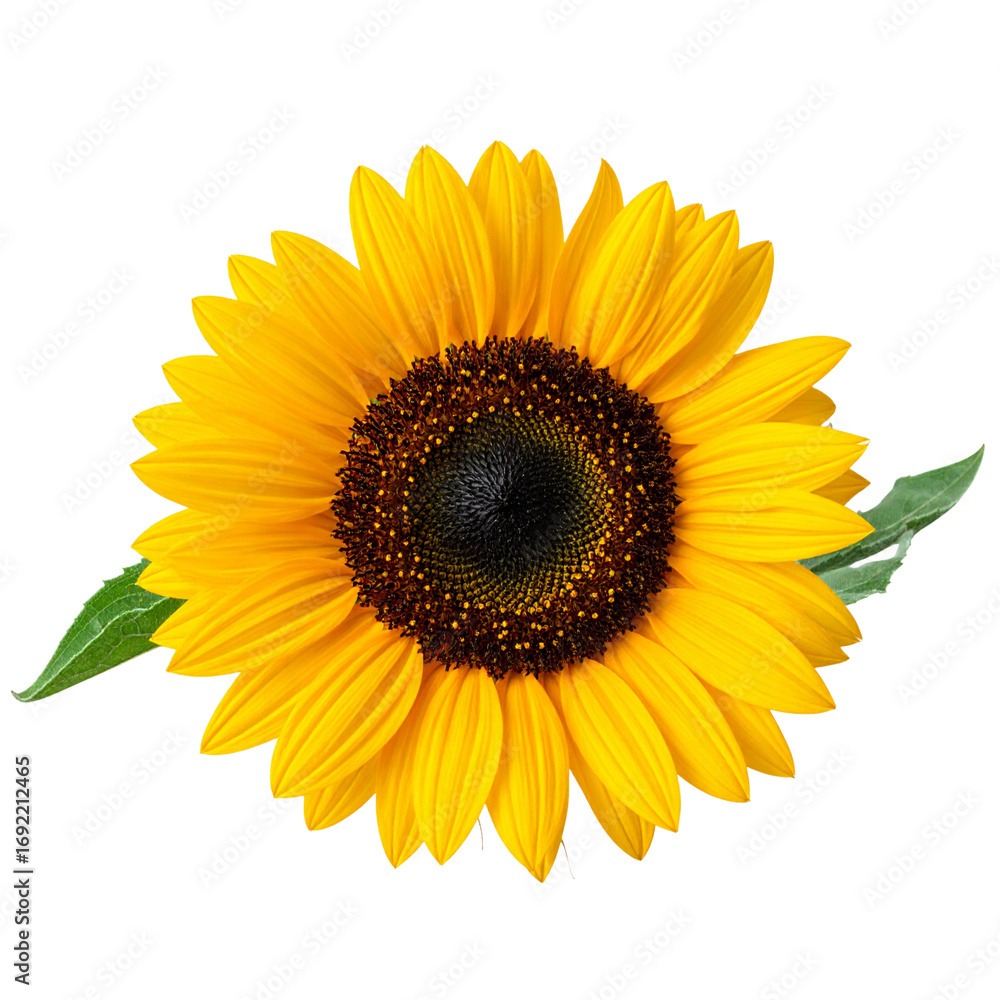 Fototapeta premium Sunflower transparent background